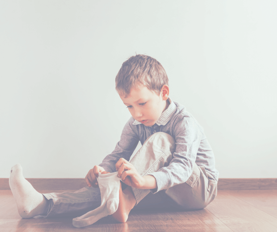 Abneigung gegen Socken oder Nähte oder Etiketten